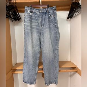 American Eagle Comfort Stretch Baggy Jean Washed Blue